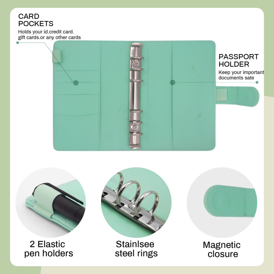 Budget Binder with Cash Envelopes, Money Saving Binder, A6 Cash Envelope for Budgeting, Money Organizer for Cash, Budget Binder for Saving Money &amp; Financial Management