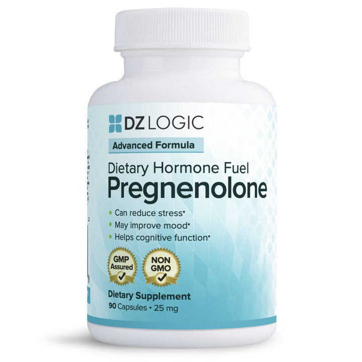 Dr. Dzugan's Advanced Pregnenolone Formula :: Non-GMO, GMP Certified, Gluten Free! :: 25mg 90 Caps :: for Mood, Mental Sharpness, Stress
