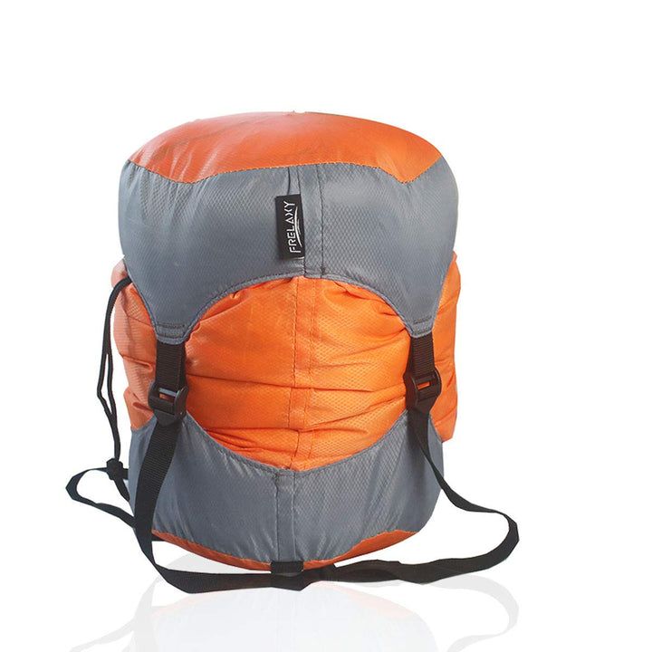 Compression Sack, Ultralight Sleeping Bag Stuff Sack, 40% More Storage! Compression Stuff Sack - Space Saving Gear for Camping, Hiking, Backpacking (Orange, L)