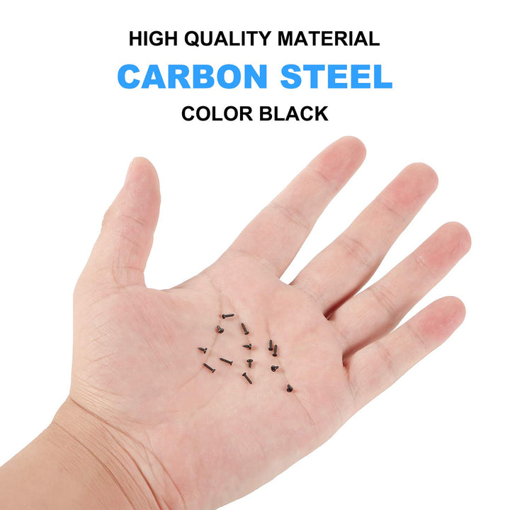 10 Kinds Small Multi-Purpose M1 M1.2 M1.4 M1.7 Phillips Head Micro Screws Self-Tapping Electronic Screws Assortment Kit Pack of 1000