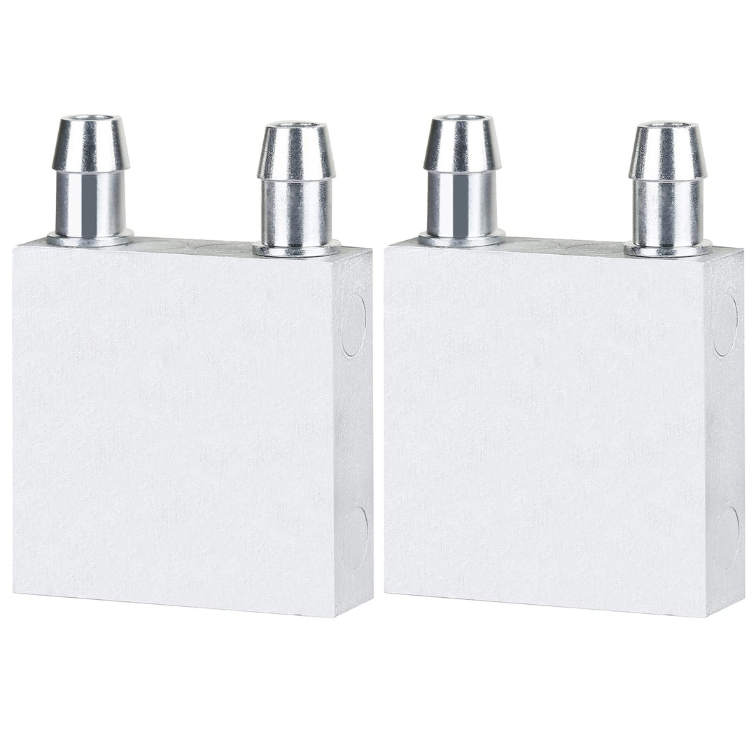 Aluminum Water Cooling Block,Liquid Cold Water Plate Heat Sink Water-Cooled Exchanger Head semiconductor Refrigeration Sheet CPU Graphics Radiator Heatsink Endothermic Head (40 x 40 x 12mm)2pcs