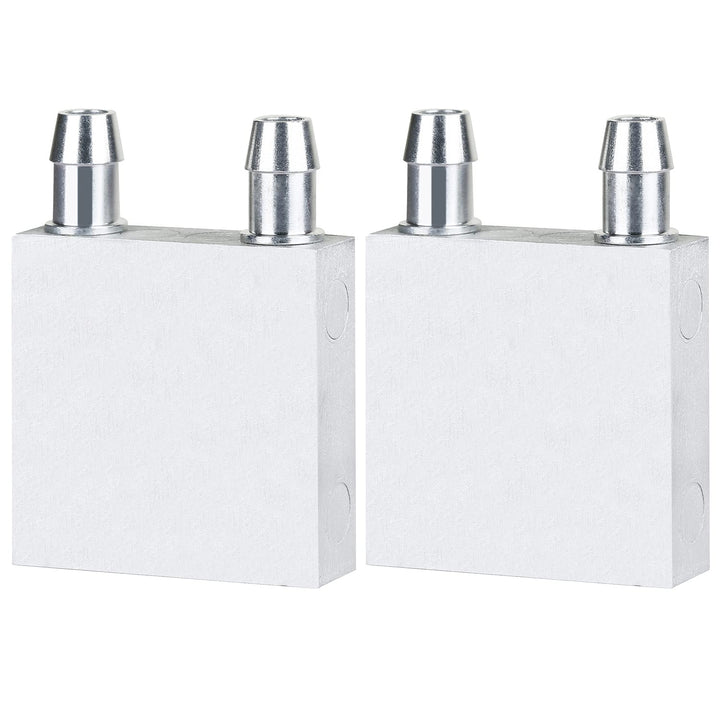 Aluminum Water Cooling Block,Liquid Cold Water Plate Heat Sink Water-Cooled Exchanger Head semiconductor Refrigeration Sheet CPU Graphics Radiator Heatsink Endothermic Head (40 x 40 x 12mm)2pcs