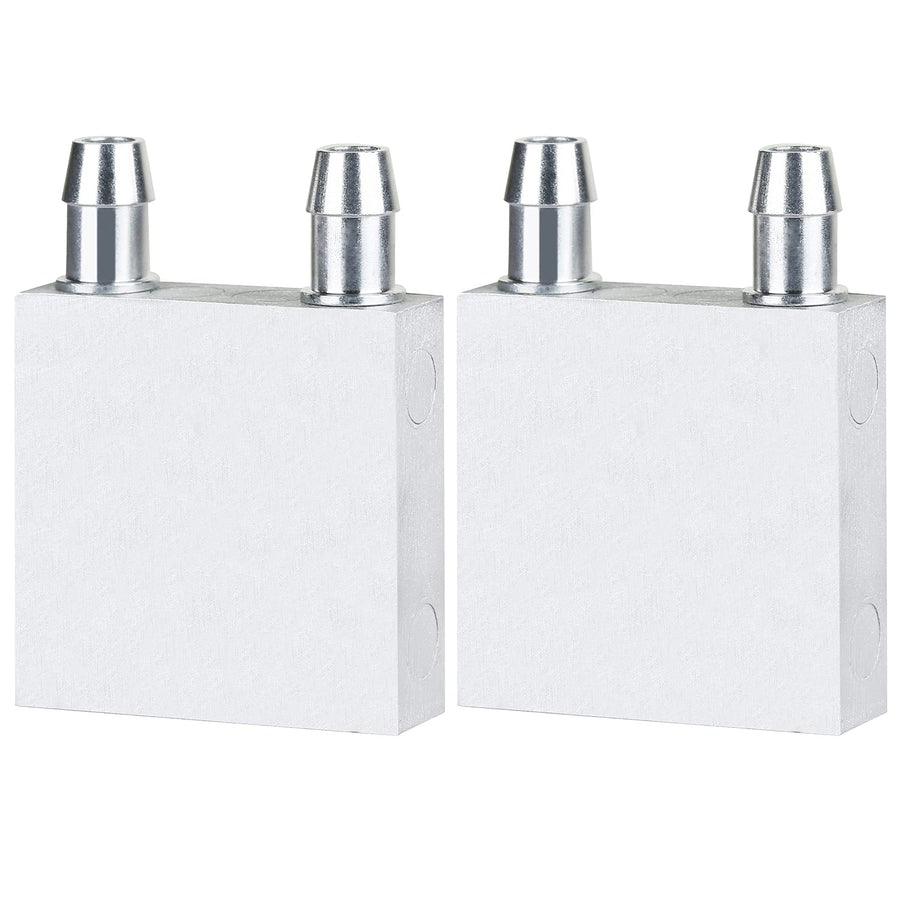 Aluminum Water Cooling Block,Liquid Cold Water Plate Heat Sink Water-Cooled Exchanger Head semiconductor Refrigeration Sheet CPU Graphics Radiator Heatsink Endothermic Head (40 x 40 x 12mm)2pcs