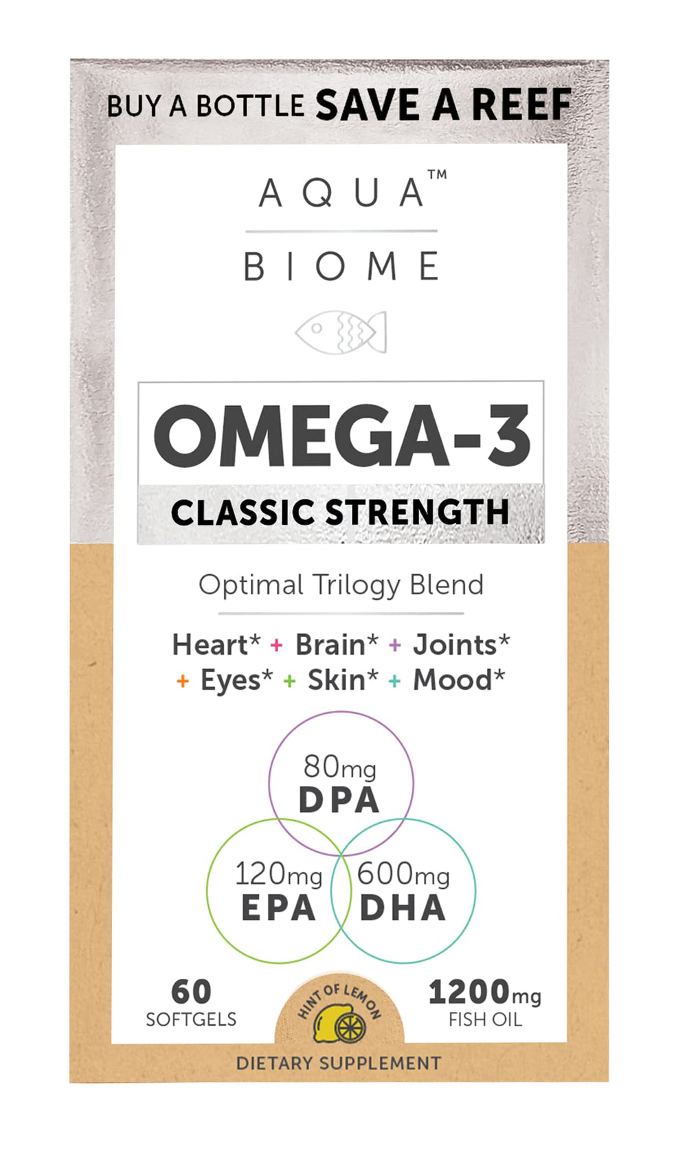 Enzymedica High Potency Fish Oil, EPA DHA Omega 3 Suppl