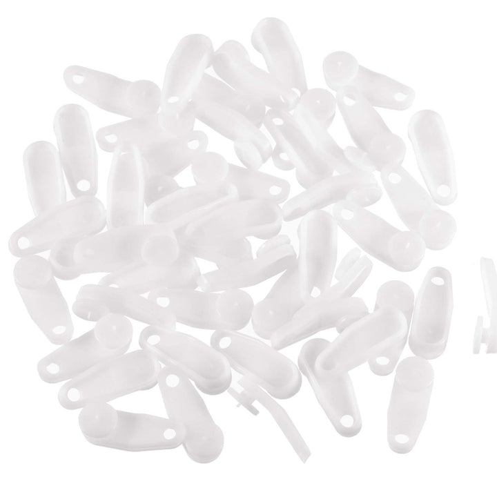 Curtain Track Glider Hooks White Plastic Curtain Rail T