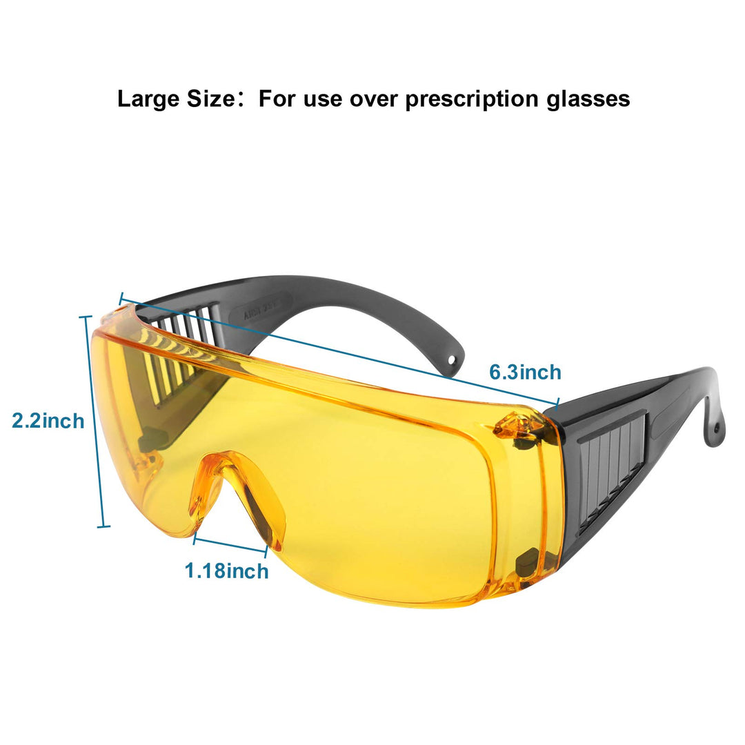 Shooting Glasses Over Eyeglasses, Anti Fog Eye Protecti