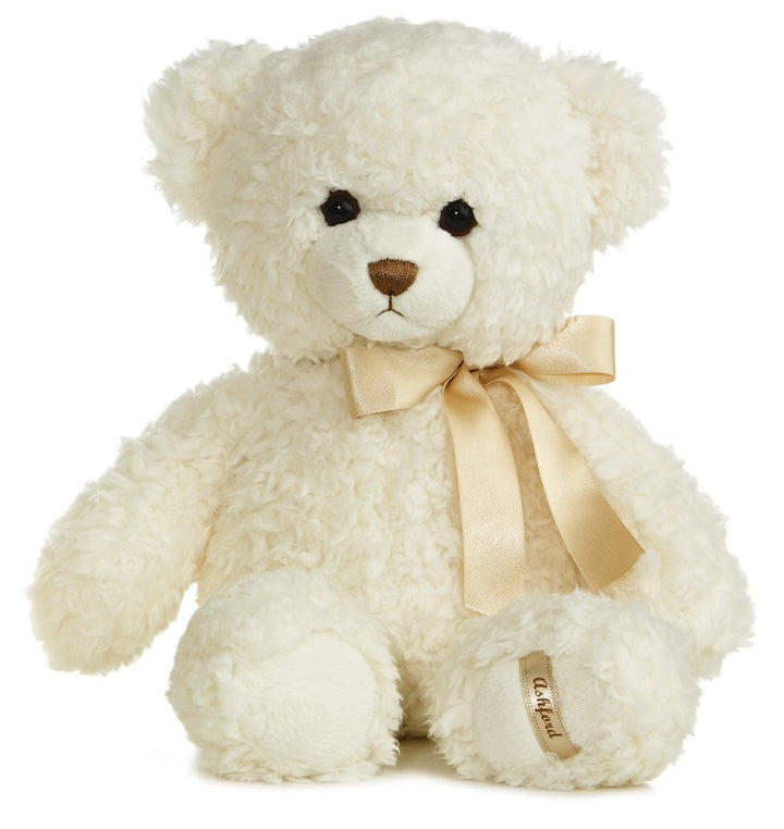 ® Snuggly Ashford Bear™ Stuffed Animal - Comforting Companion - Imaginative Play - White 11 Inches