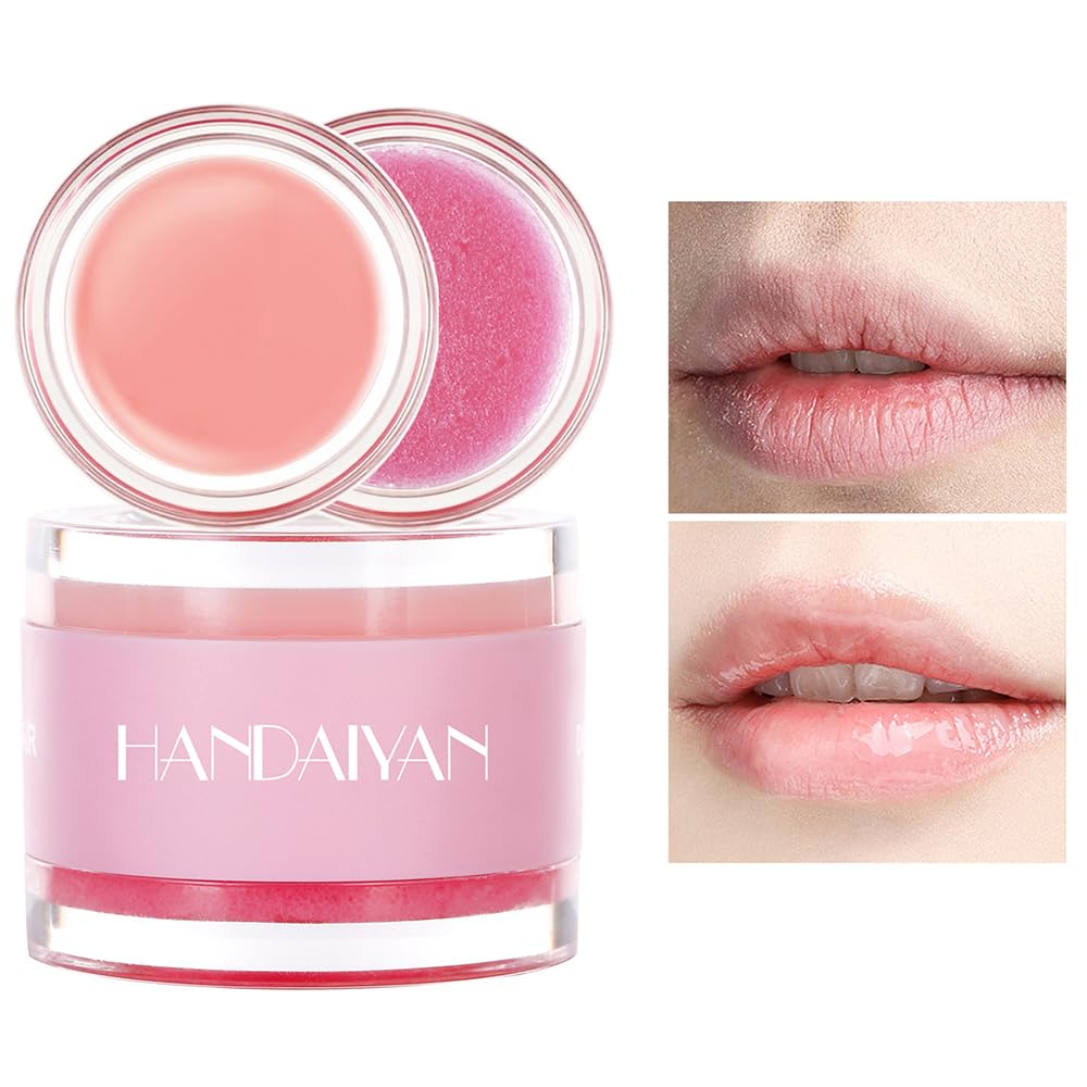 Lip Sleeping Mask, Cherry Lip Moisturizer, Nourishing and Improving Lip Skin Tone, Lip Skin Treatment Day and Night, Exfoliate, Repair Lip Dry Skin