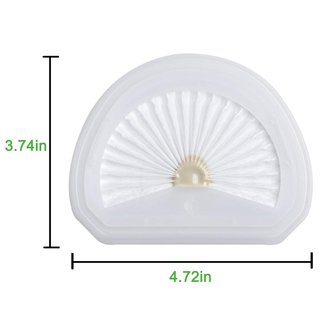 4Pack VLPF10 Replacement Filters Compatible with Black and Decker Hand Vacuum Filter Model # HLVA320J00 HLVA315j &amp; N575266