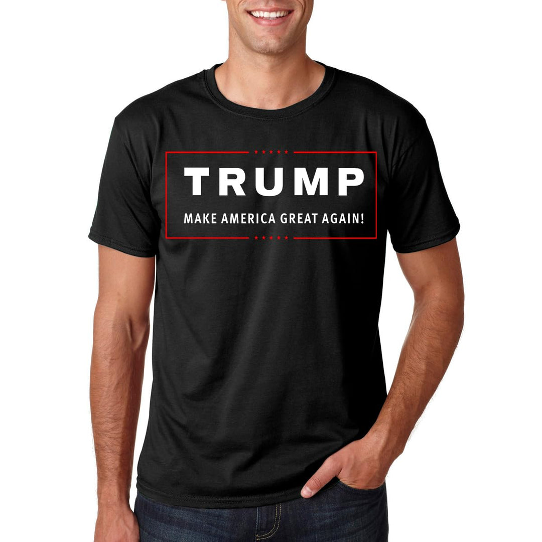 Trump 2024 Make America Great Again T-Shirt Republican Take America Back MAGA Election Tee (Black, Large)