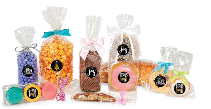 48pack Black Merry Christmas Joy Deer Tree Assortment Stickers Labels Envelope Decorative Seals -1.5inch