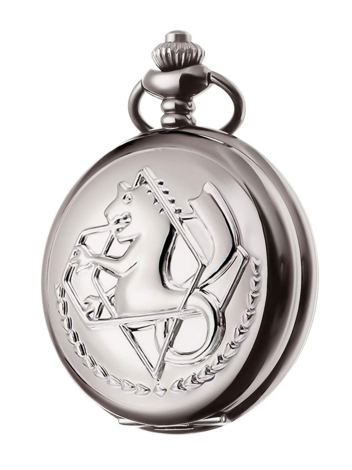 Fullmetal Alchemist Pocket Watch with Chain Vintage Quartz Pocket Watch for Cosplay Accessories Anime Merch