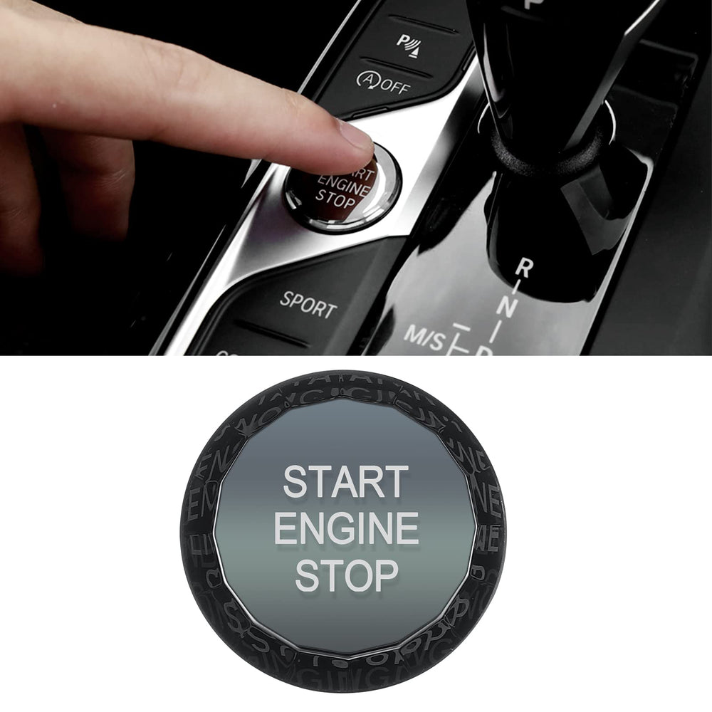 Jaronx Compatible with BMW Crystal Start Stop Button, C