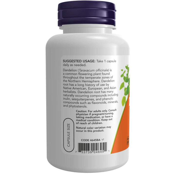 Now Foods Dandelion Root 500mg - 100 Veg Caps