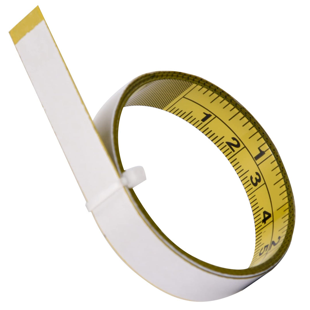 Standard Measure Tape with Adhesive Backing Self-Adhesive Scale with Adhesive Tape (Left-Right Reading)1 Meter