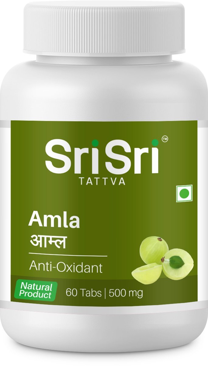 Sri Sri Tattva Amla - Anti Oxidant, 60 Tabs | 500mg (Pa