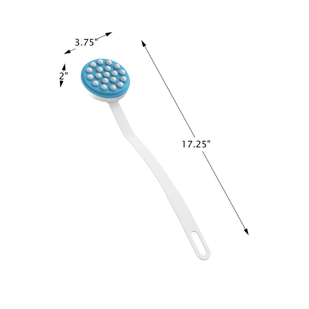 Remedy Lotion Applicator for Back – Long Handled Roll-On Dispenser and Handheld Back Massager – Wand for Applying Sunscreen, Cream, or Shower Gel