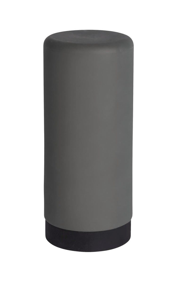 Dish Soap Dispenser for Kitchen Sink, Squeeze Bottle for Liquid and Hand Lotion, Round refillable Plastic Bottles, Easy to Fill and use, 8.5 oz, Gray, 2.4 x 2.4 x 5.5 in, Grey