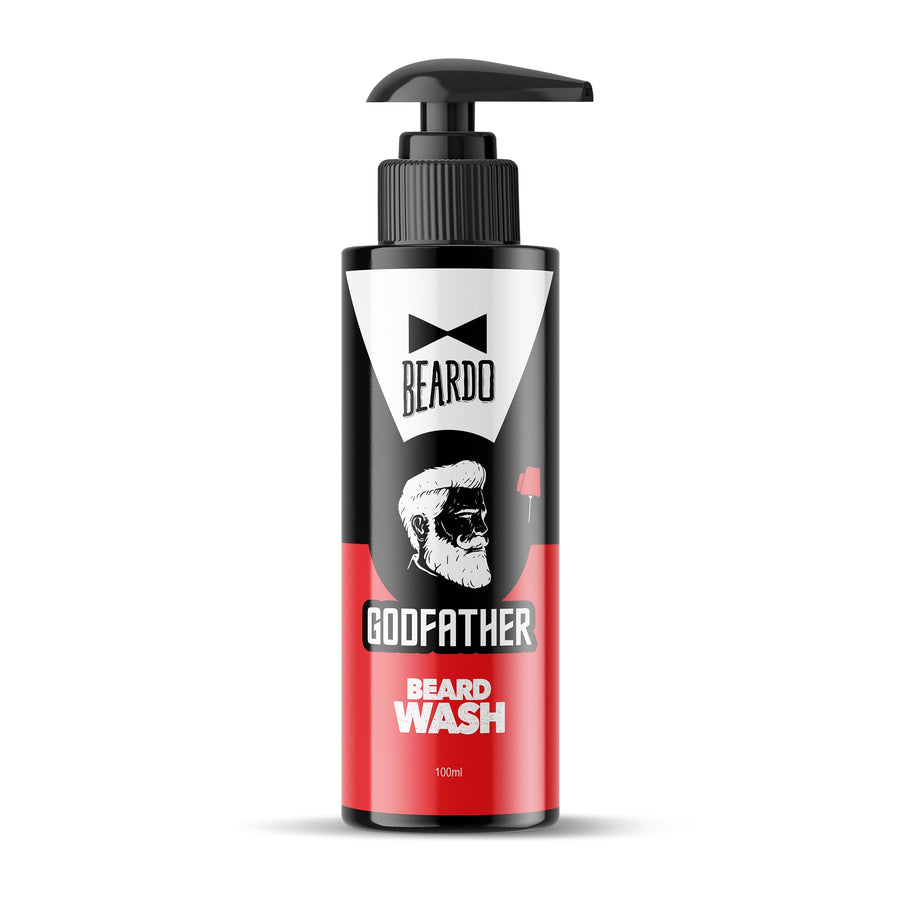 Beardo Godfather Beard Wash for men, 100ml | Aromatic, 