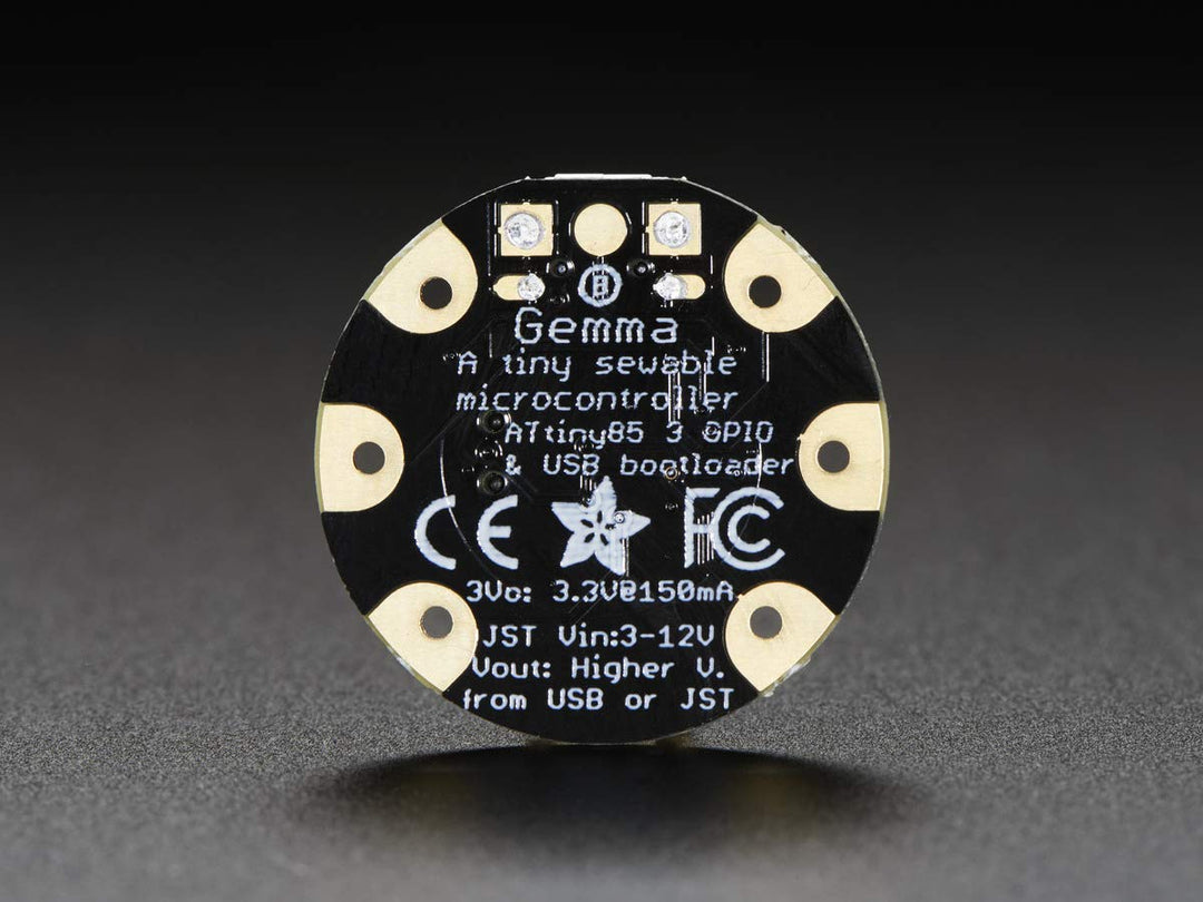 Gemma v2- Miniature Wearable Arduino-Like Electronic Platform