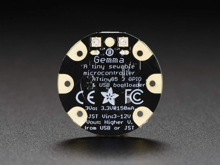 Gemma v2- Miniature Wearable Arduino-Like Electronic Platform
