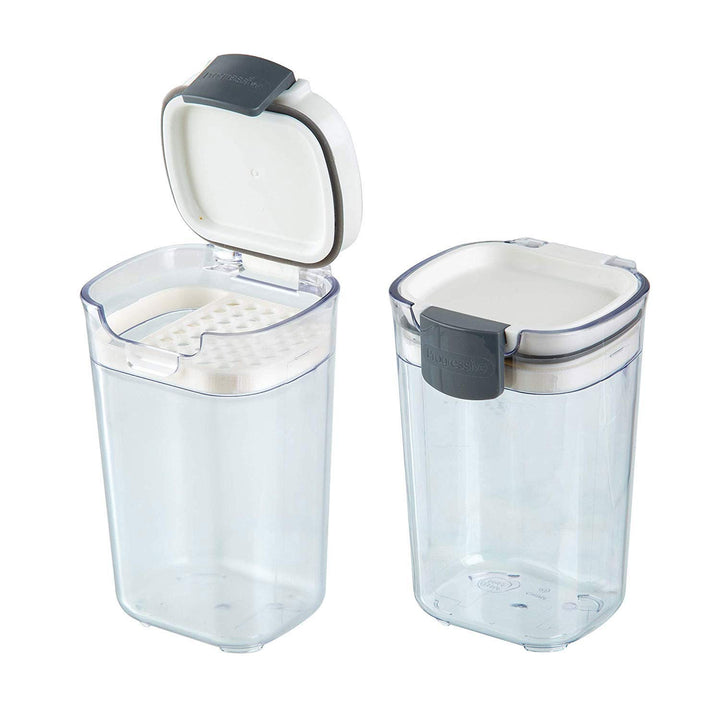 PKS-410 Prepworks ProKeeper Seasoning Keeper Spice Airtight Food Storage Containers, Clear (2 Pack)