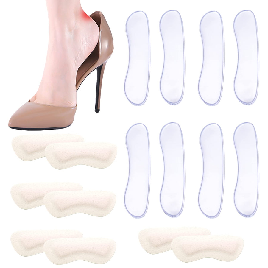SooGree 8 Pairs Heel Cushion Inserts,Heel Blister for W