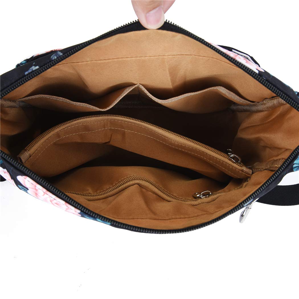 Purses and Shoulder Handbags for Women Crossbody Bag Messenger Bags (Floral-Heart)