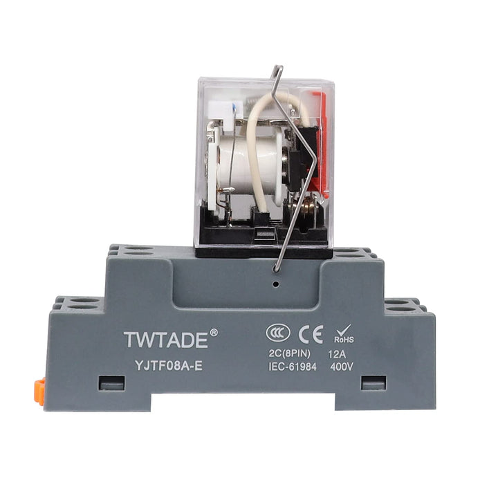 TWTADE/AC 220V Electromagnetic Power Coil Relay 10A 8 P