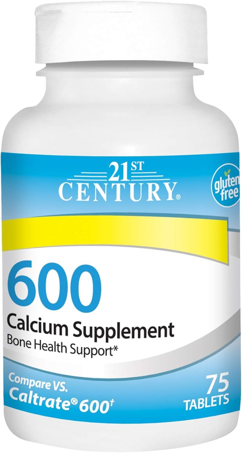 21st Century Calcium Supplement, 600 mg, 75 Count