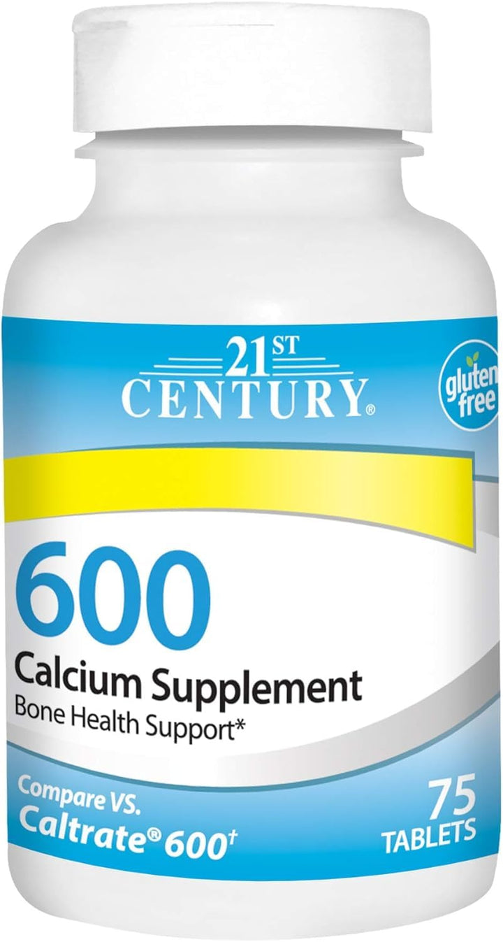 21st Century Calcium Supplement, 600 mg, 75 Count