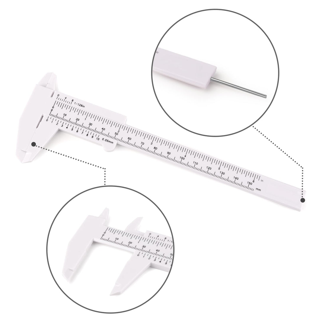 Ultrassist Plastic Vernier Caliper (2pcs), 150 mm Mini 