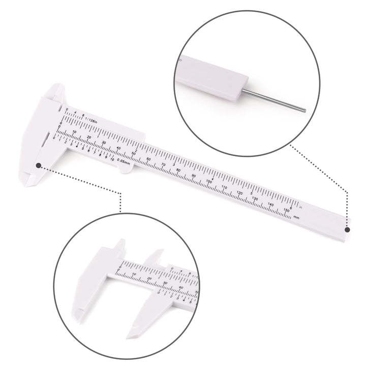 Ultrassist Plastic Vernier Caliper (2pcs), 150 mm Mini 