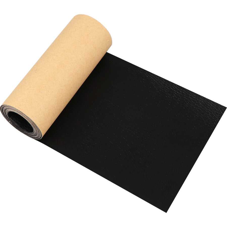 Leather Repair Patch Tape 3.93x60 Inch Self Adhesive PU-Leather Repair Tape for Furniture Large Size Couch Car Seat Boat Seats Sofa Chair Leather Repair Patch, Black