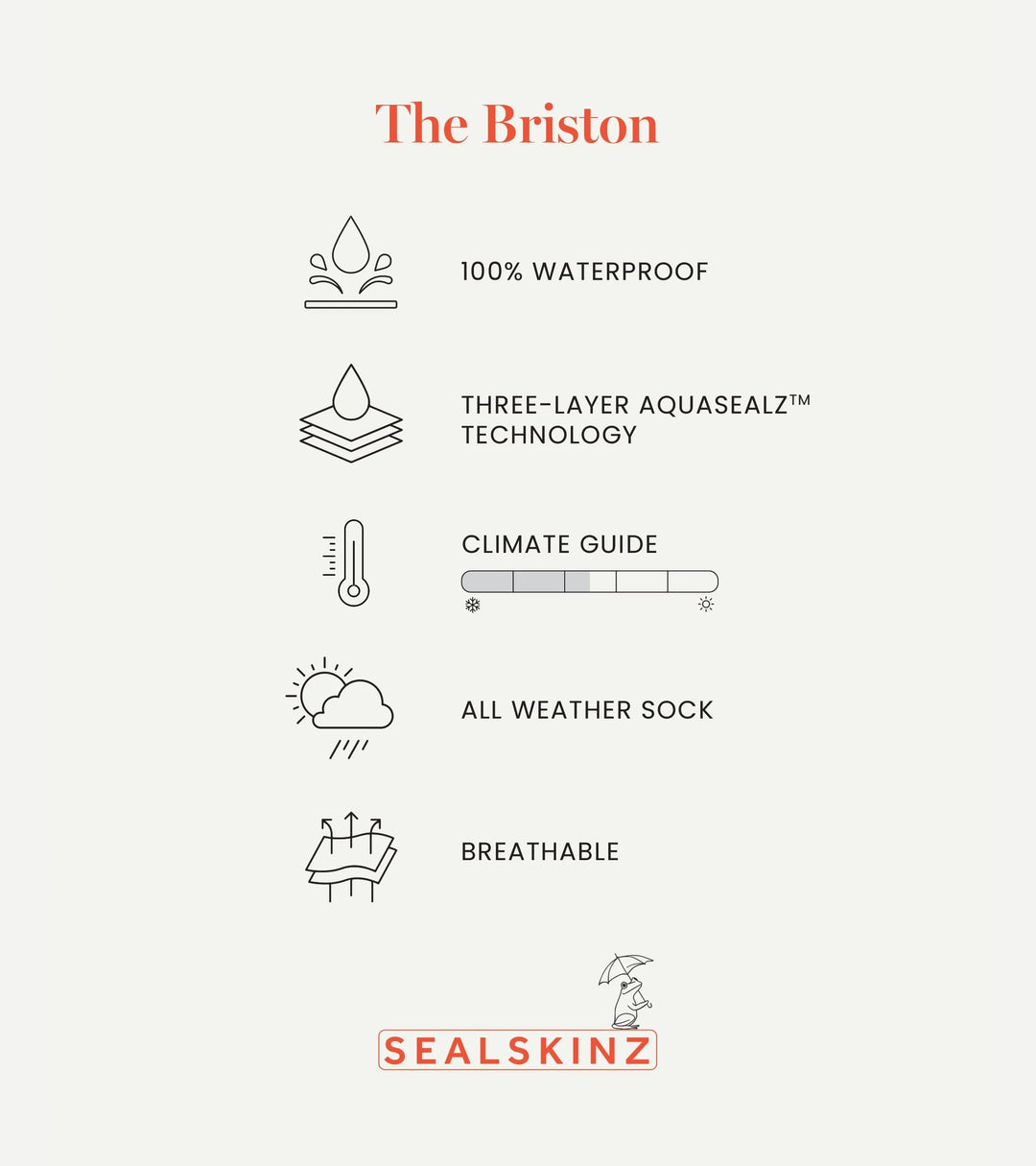 Unisex Waterproof All Weather Mid Length Sock With Hydrostop, Black/Neon Yellow, Large