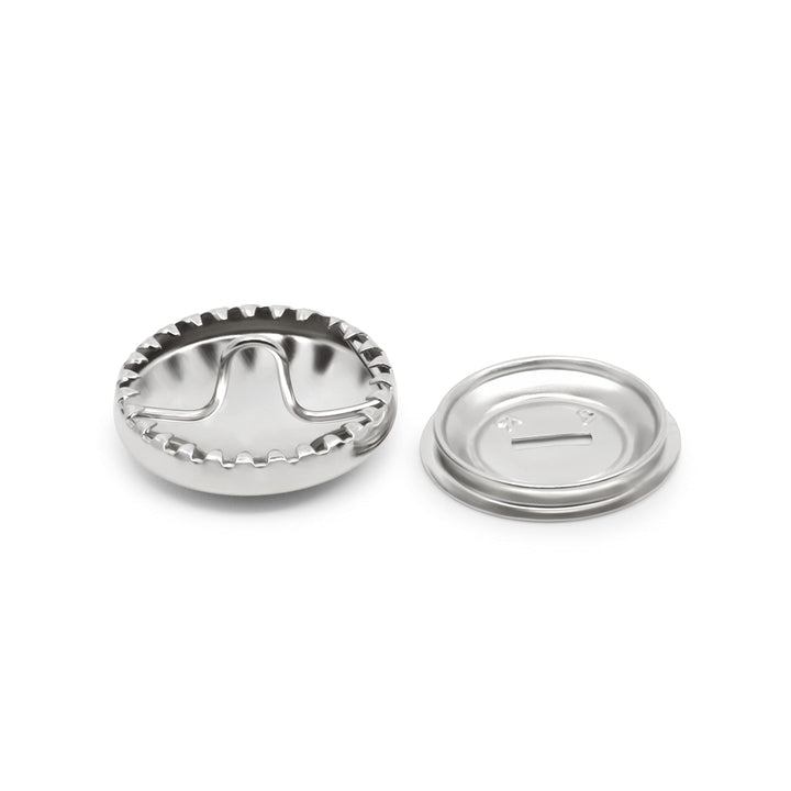 213-30 Half Ball Cover Buttons, Size 30 - 3/4-Inch, 4-Sets, Nickel
