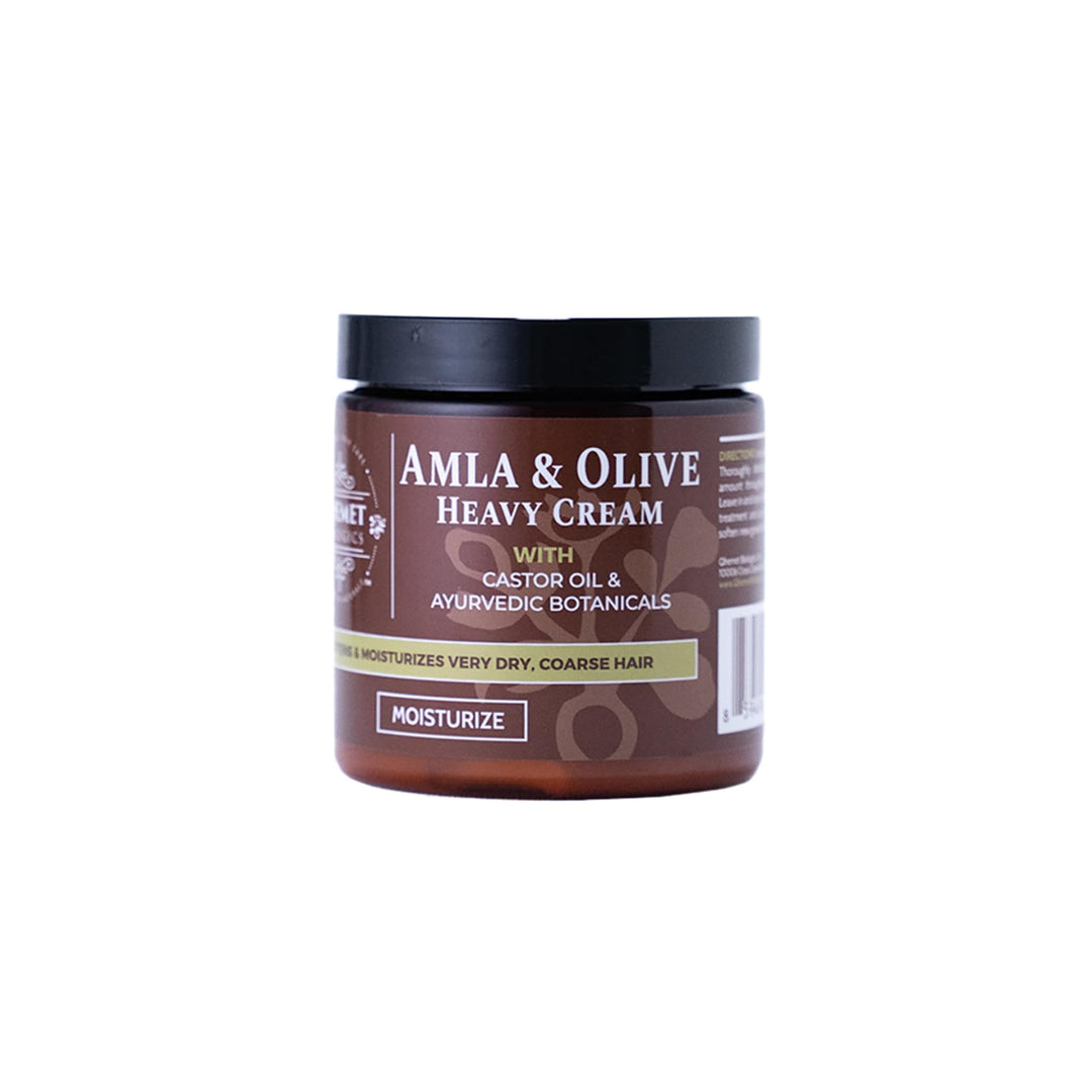 Amla &amp; Olive Heavy Cream - Moisturizing Balm for Extremely Dry &amp; 4C Hair - Adds Soft, Supple Moisture &amp; Hydration to Afros, Coils, Curls, Puffs, Twists, Braids, Locs &amp; More (8.9 oz)