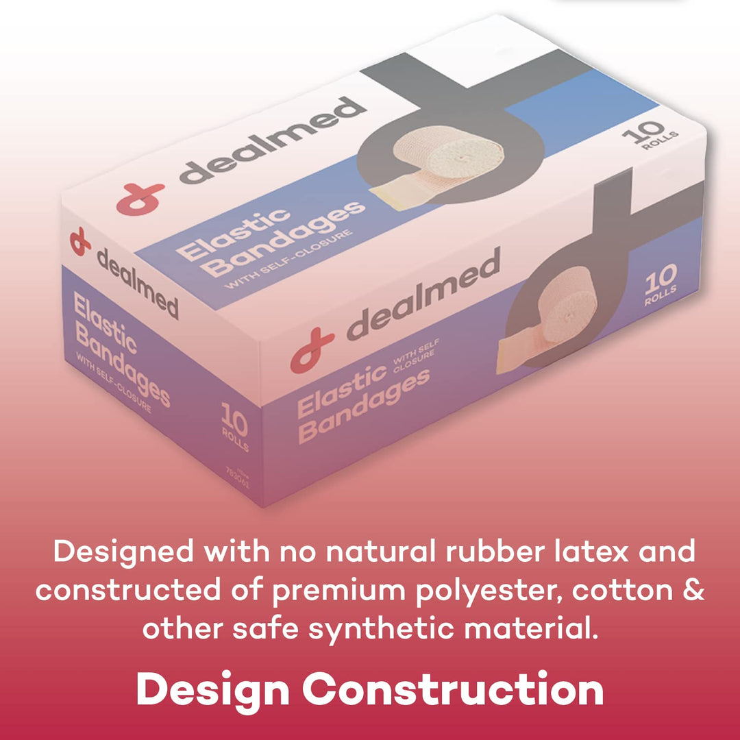 Dealmed 3 Elastic Bandage Wrap with Self-Closure, Comfo