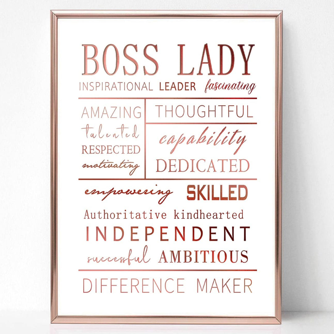 Boss Lady Bosses Day Gifts for Women - Rose Gold Office