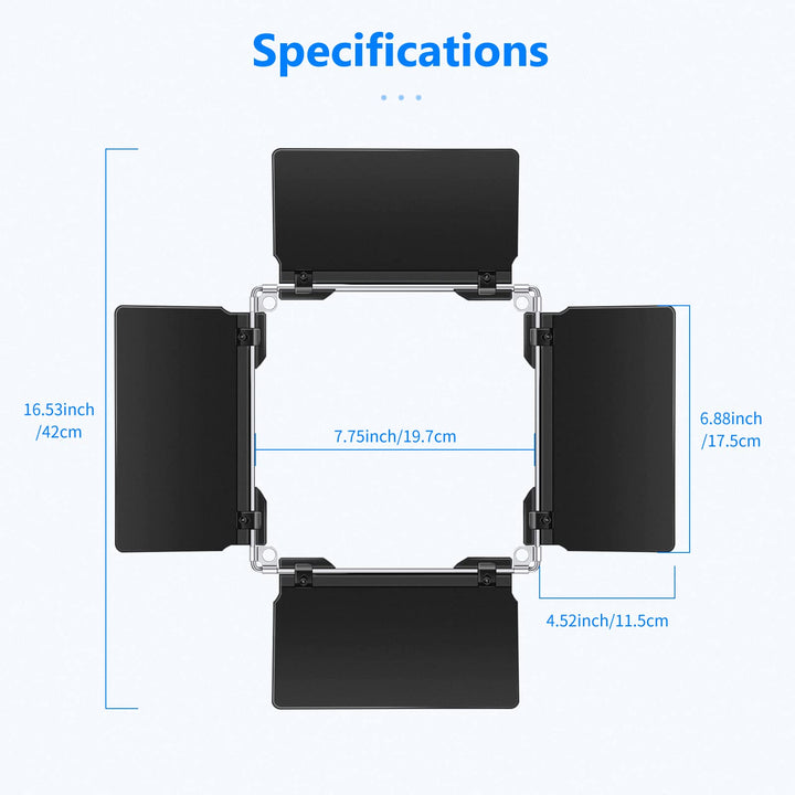 Neewer Professional LED Video Light Barn Door for Neewe