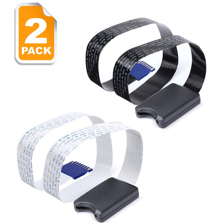 SD to SD Card Extension Cable SD Extender Adapter Flexible Memory Card SDHC of 4/8/16/32/64GB Compatible with SanDisk SDXC,Kindle,3D Printer,Raspberry Pi,Arduino GPS,TV SDHC(SD to SD)