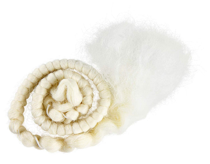 Makeup Crepe Hair 12-inch Braid (White)