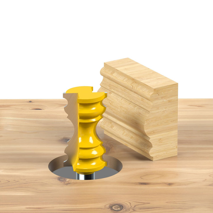 1/2 Inch Shank Architectural Molding Router Bit Set Crown Molding Router Bit Bullnose Bead Column Face Molding Router Bit for Woodworking Tools