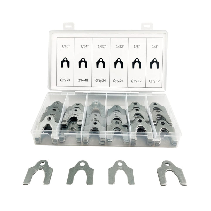 144 Pieces Auto Alignment Body Shim 1/16 1/64 1/32 1/8 Alignment Shims Assortment Set
