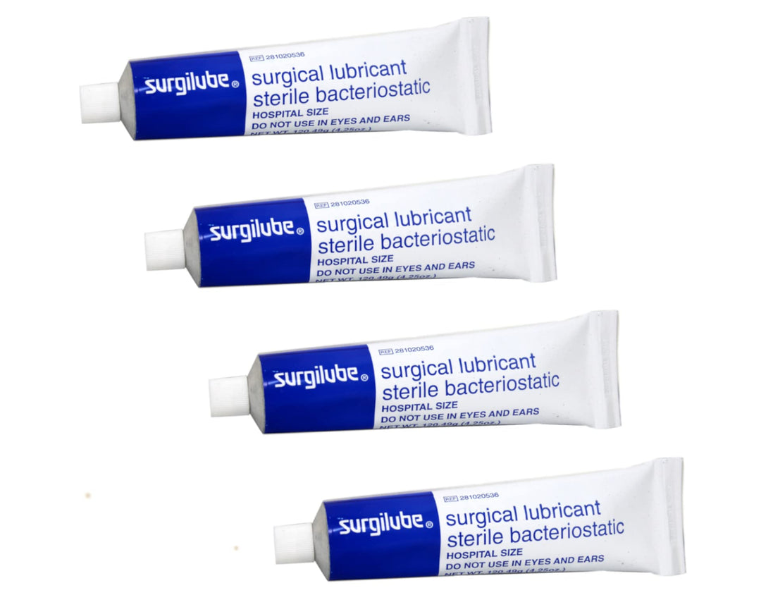 Surgilube Surgical Lubricant Sterile Bacteriostatic Jelly - 4.25 Ounces Each (Value Pack of 4)