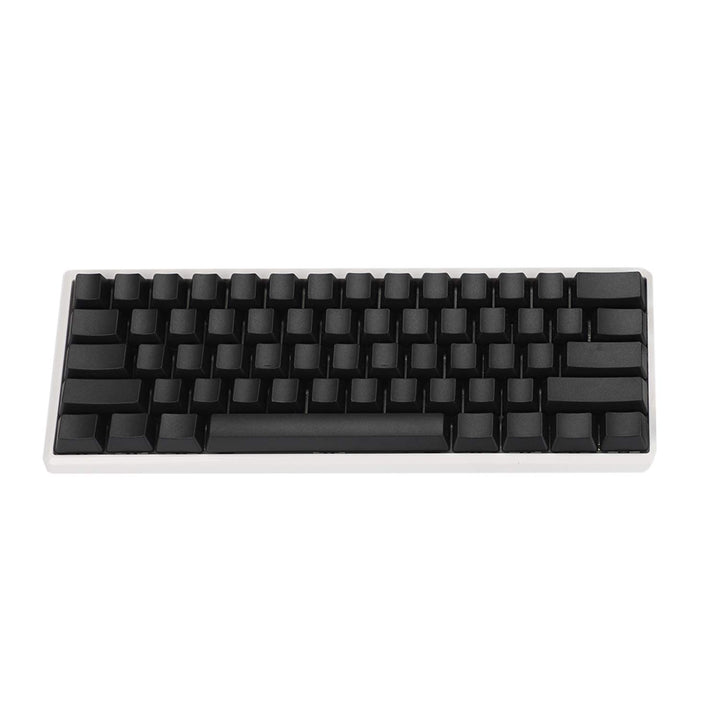 Blank Thick PBT OEM Profile 61 ANSI Keycaps for MX Switches Mechanical Keyboard (Black)(Only Keycap)