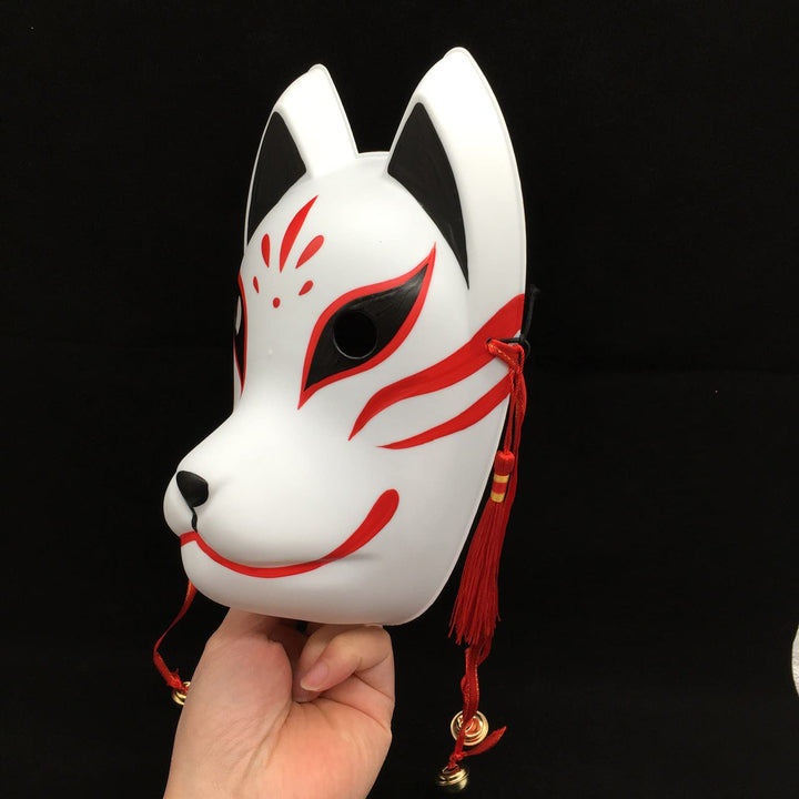 Fox Cosplay Mask for Masquerade Ball Party Halloween, Japanese Kitsune Kabuki