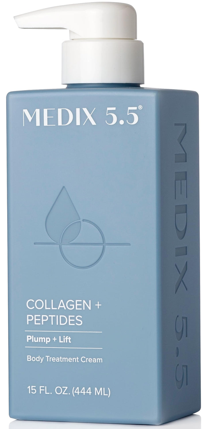 MEDIX 5.5 Collagen Cream Skin Care Face Lotion &amp; Body Lotion For Dry Skin | Anti Aging Collagen Peptides Firming Cream Body Moisturizers Lifts, Firms, &amp; Tightens For Younger Looking Skin, 15 Fl Oz