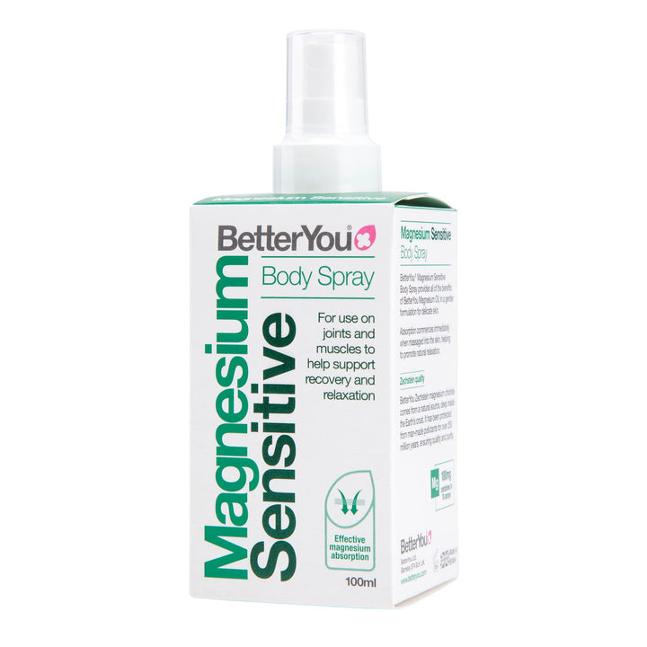 Better You Magnesium Oil Sensitive Original Spray 100ml - for Sensitive Skin by Better You