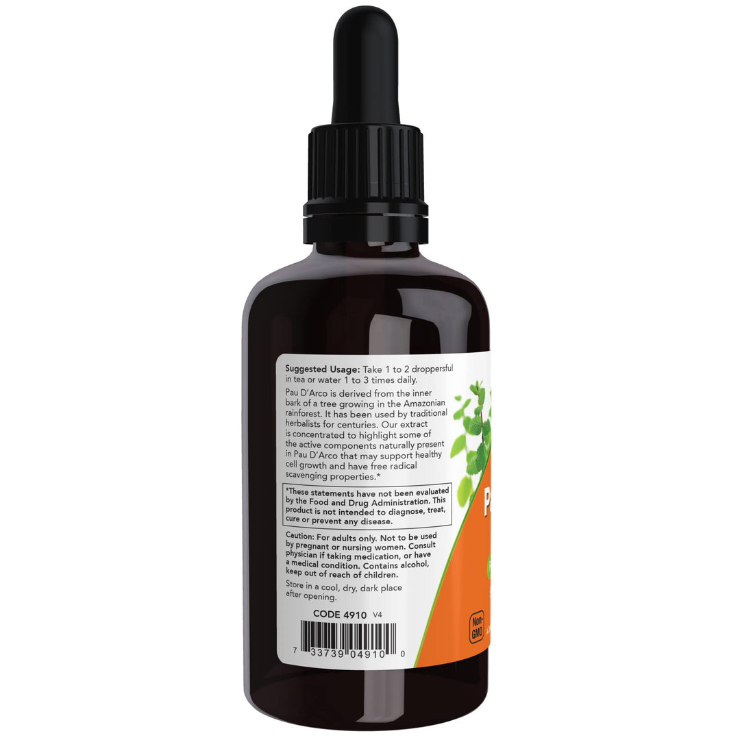 NOW Foods Supplements, Pau D&#39;Arco Extract Liqui